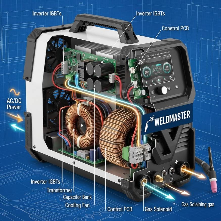 WeldMaster Pro leggera e sicura